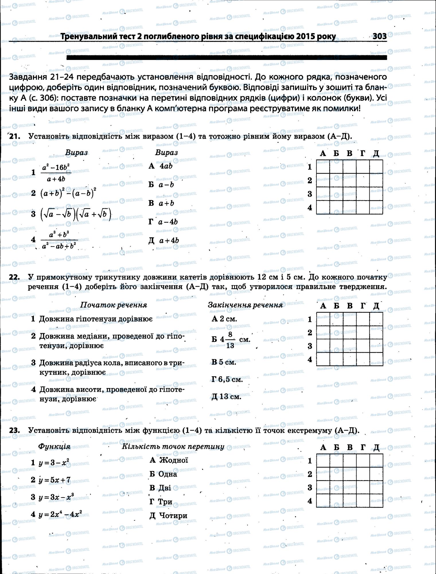 ЗНО Математика 11 класс страница 303