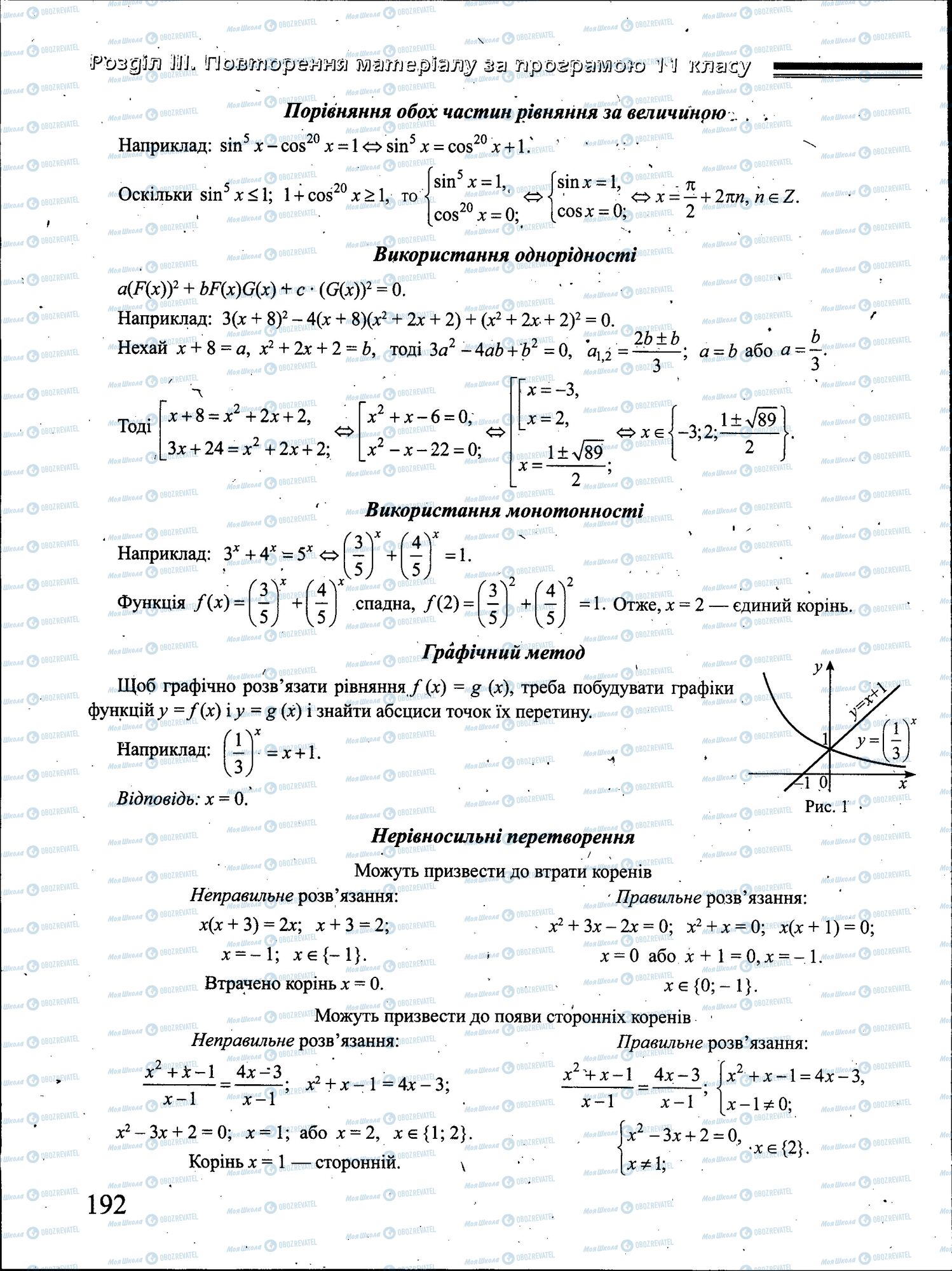 ЗНО Математика 11 класс страница 192