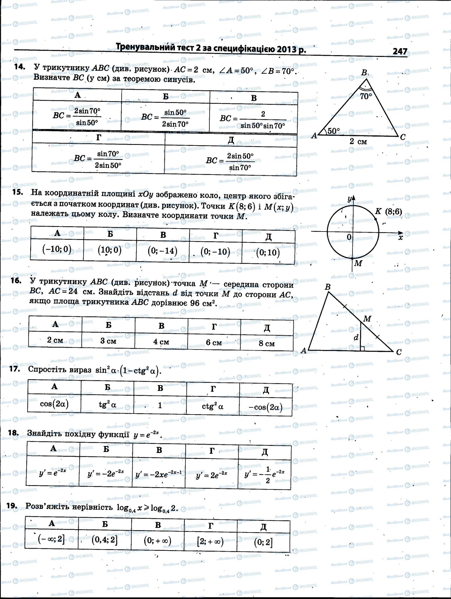 ЗНО Математика 11 класс страница 247