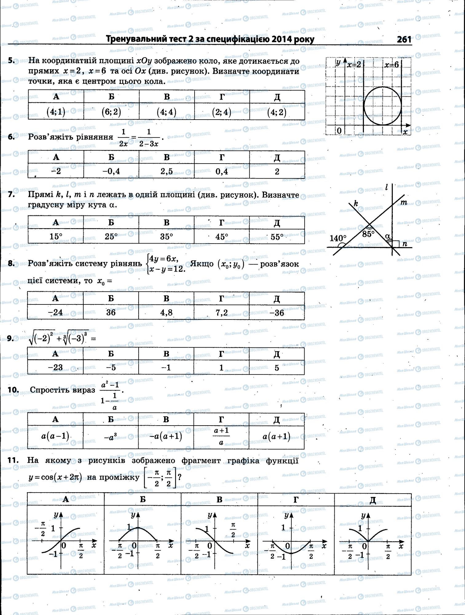 ЗНО Математика 11 клас сторінка 261