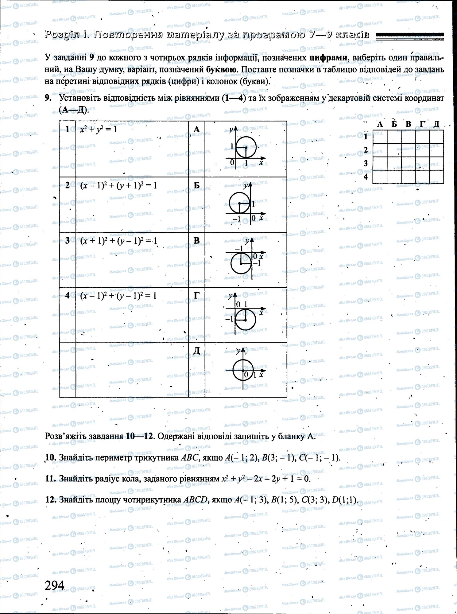 ЗНО Математика 11 класс страница 294
