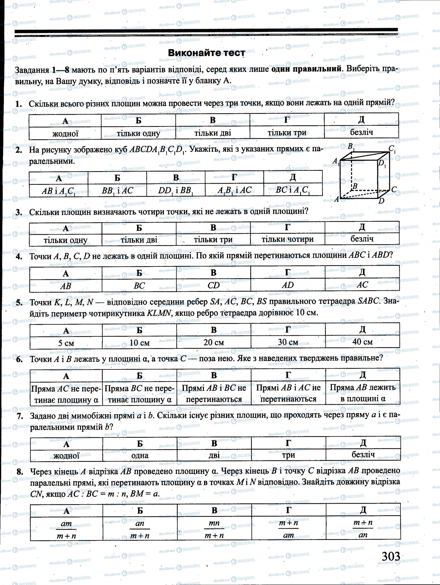 ЗНО Математика 11 клас сторінка 303