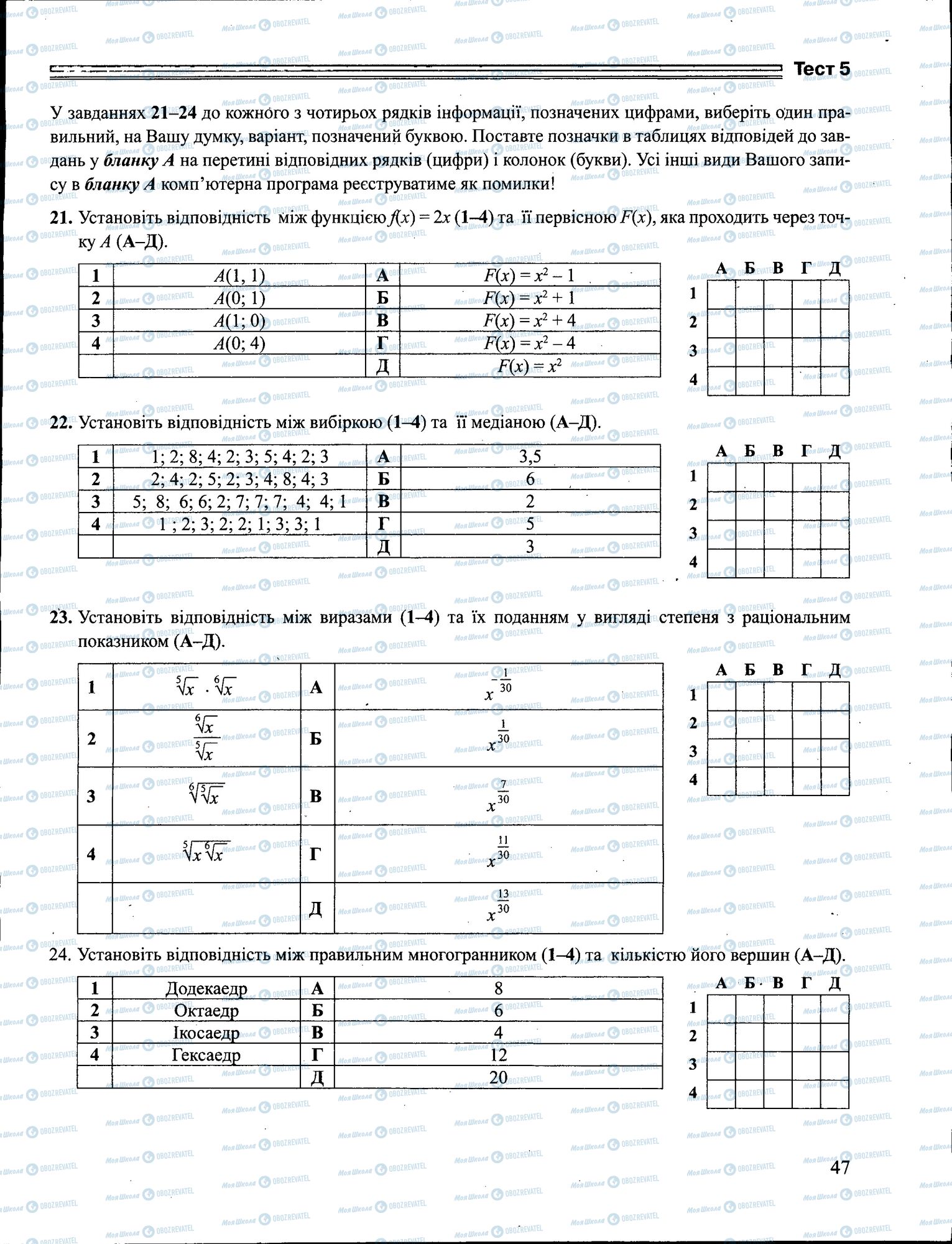 ЗНО Математика 11 класс страница 047