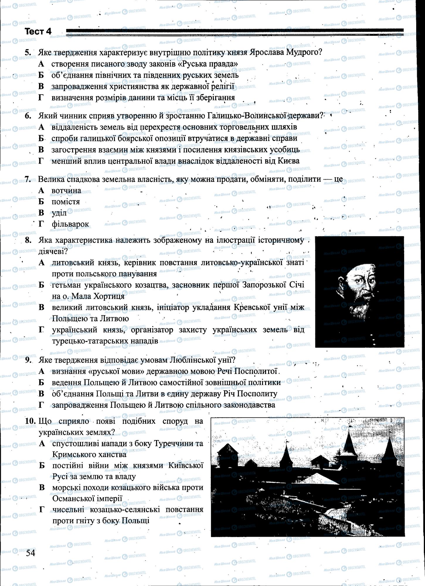 ЗНО История Украины 11 класс страница 054