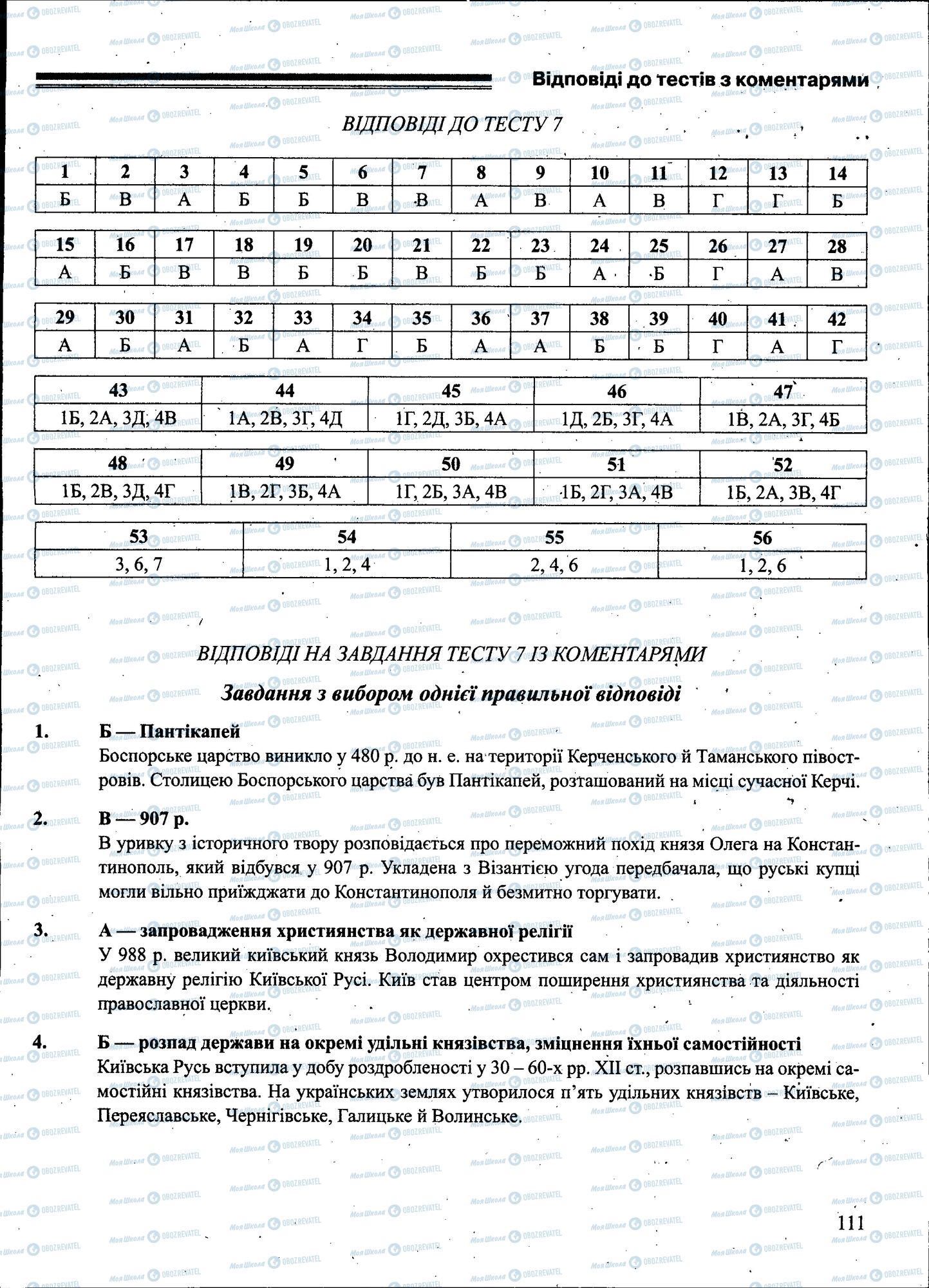 ЗНО Історія України 11 клас сторінка 111