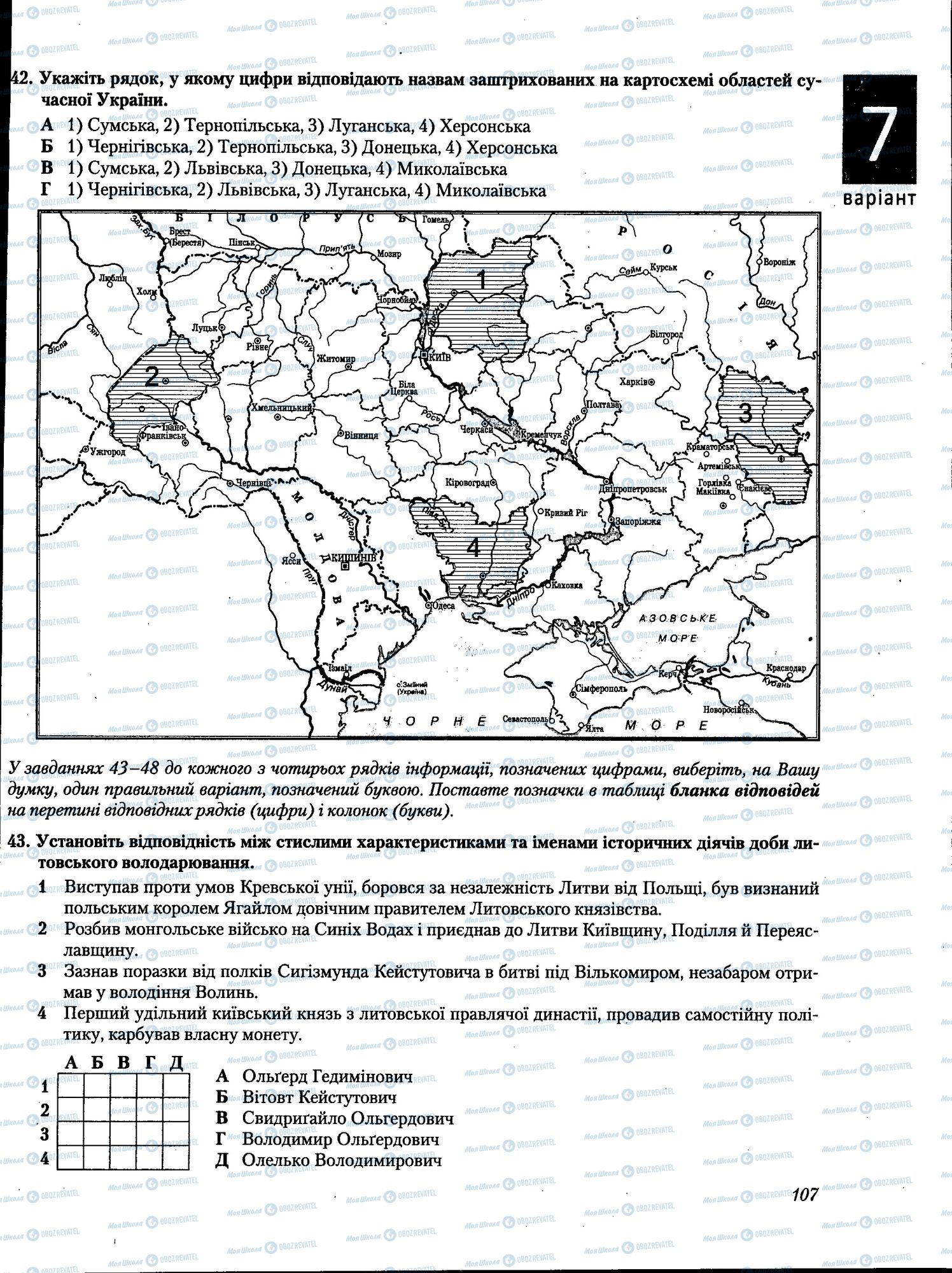 ЗНО История Украины 11 класс страница 107