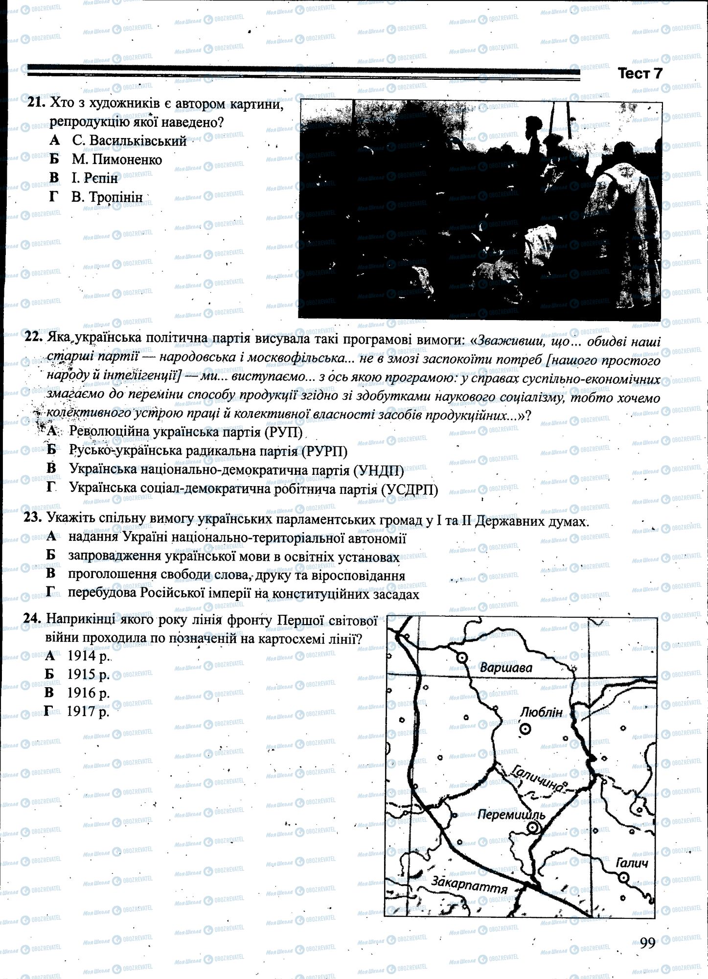 ЗНО Історія України 11 клас сторінка 099