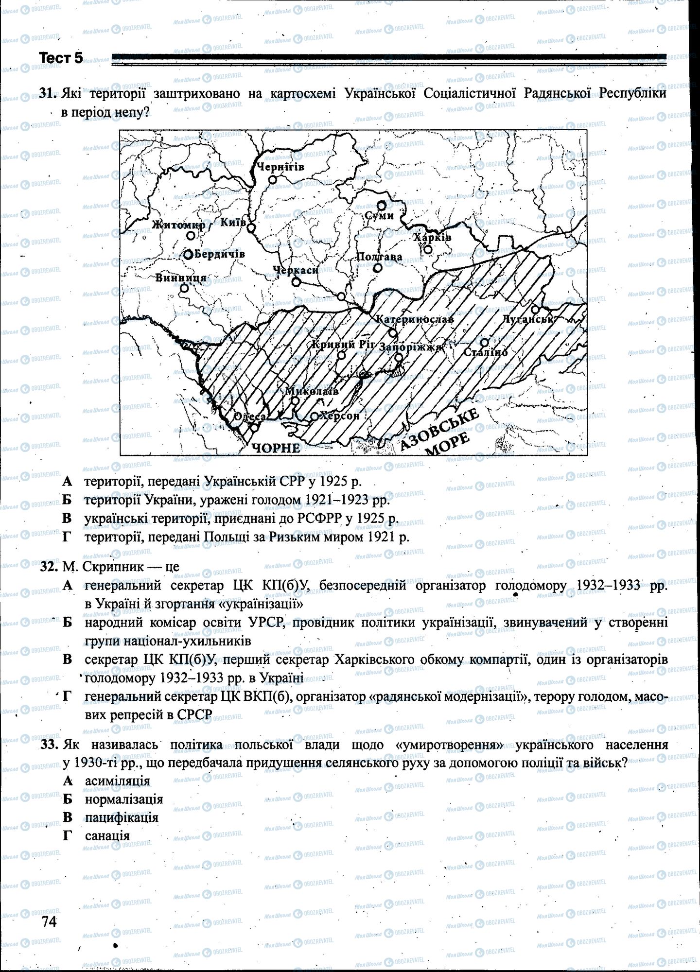 ЗНО История Украины 11 класс страница 074