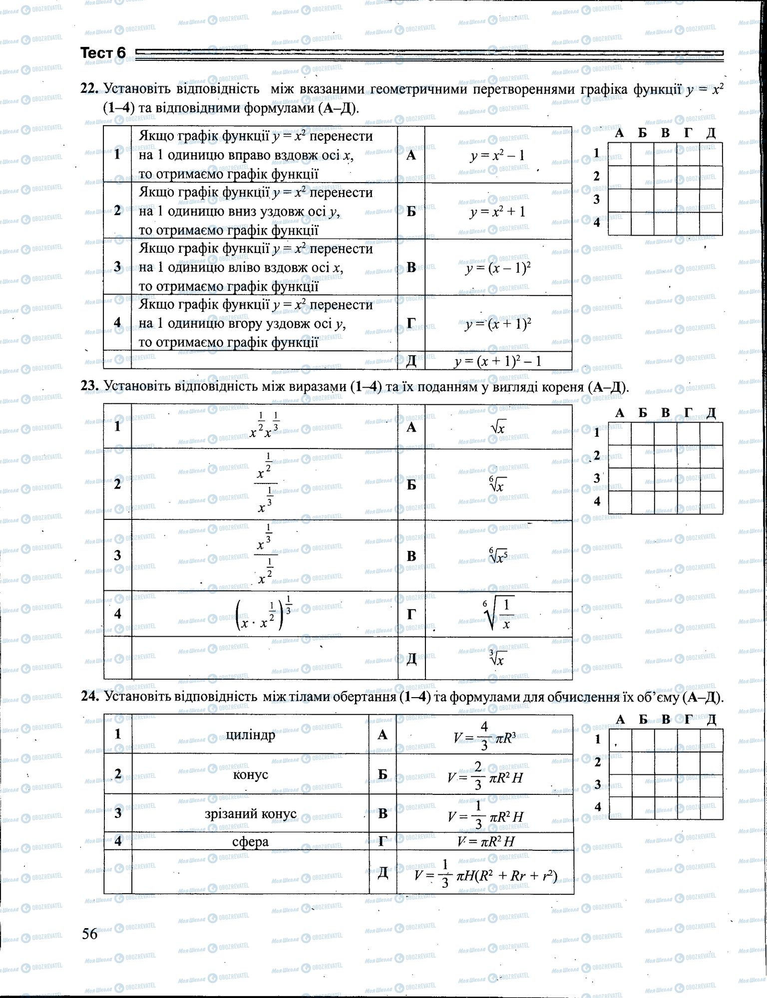 ЗНО Математика 11 класс страница 056