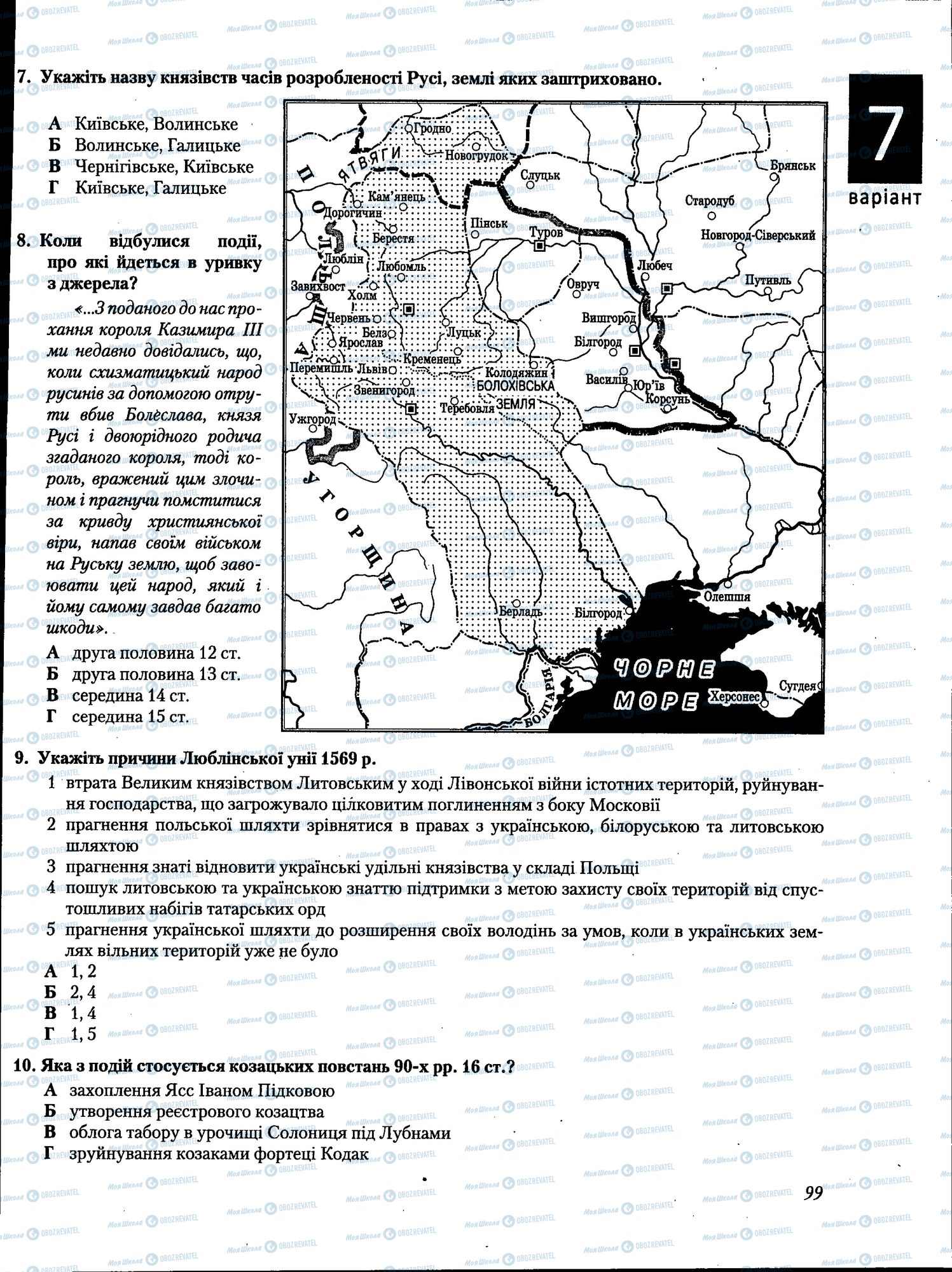 ЗНО История Украины 11 класс страница 099