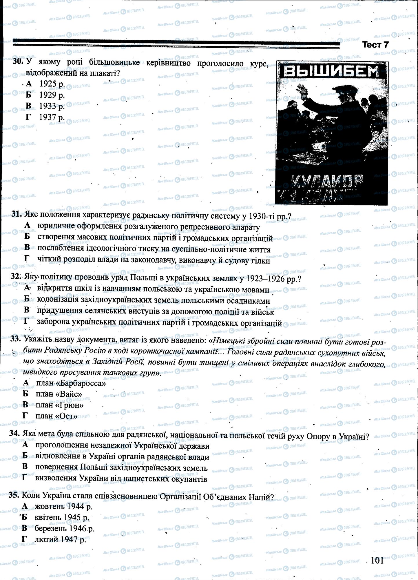 ЗНО История Украины 11 класс страница 101