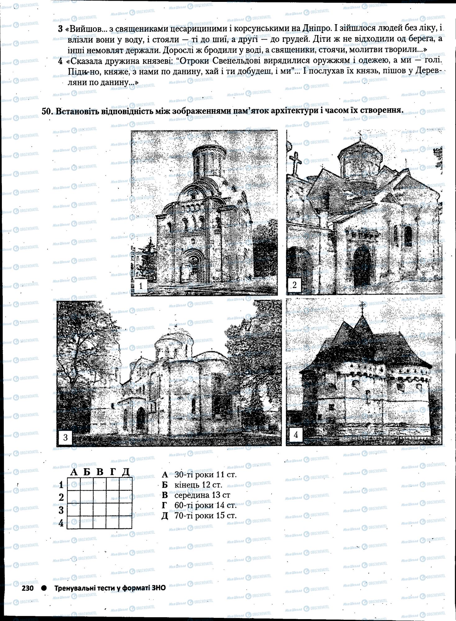 ЗНО Історія України 11 клас сторінка 230
