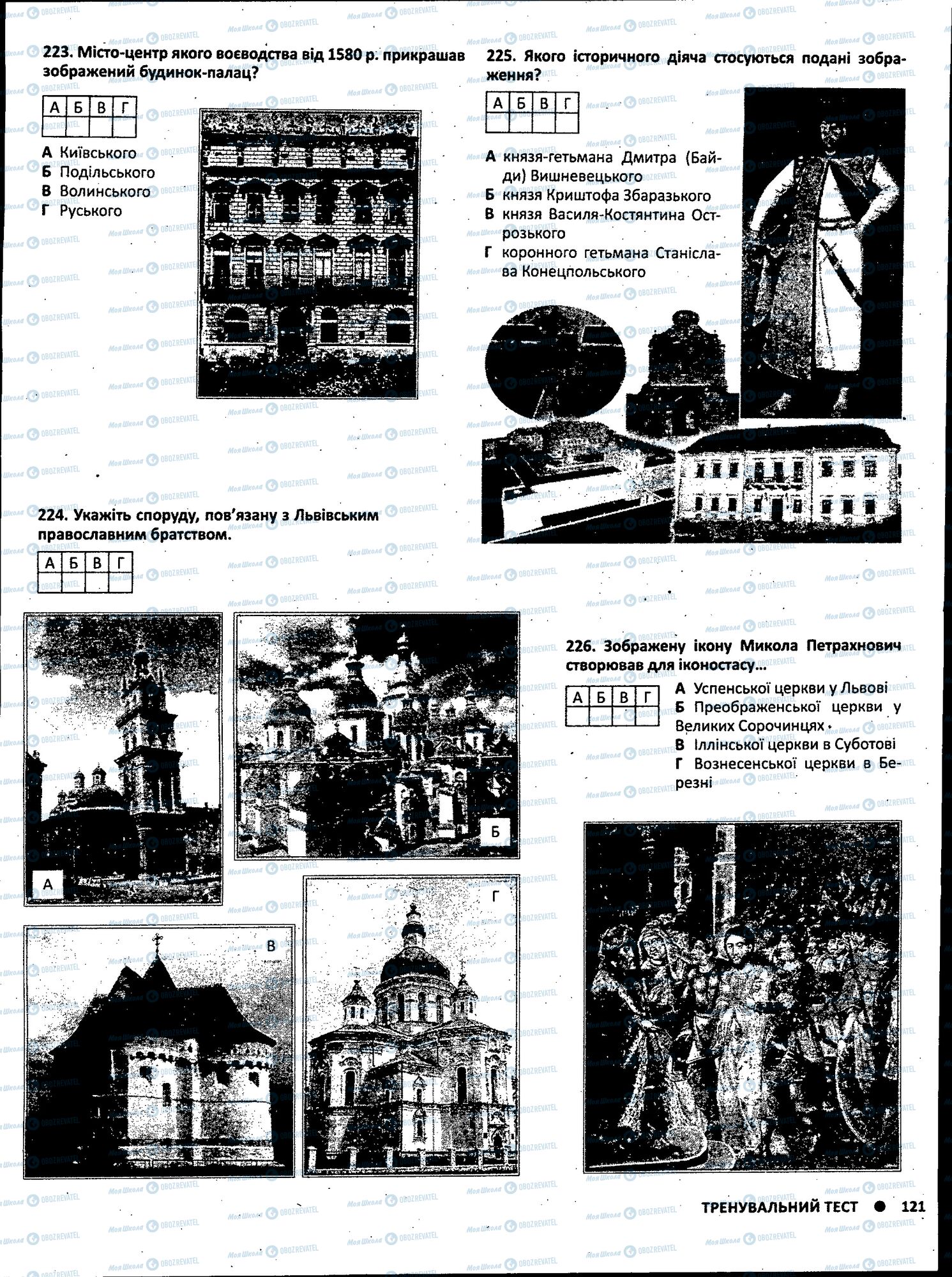 ЗНО Історія України 11 клас сторінка 121