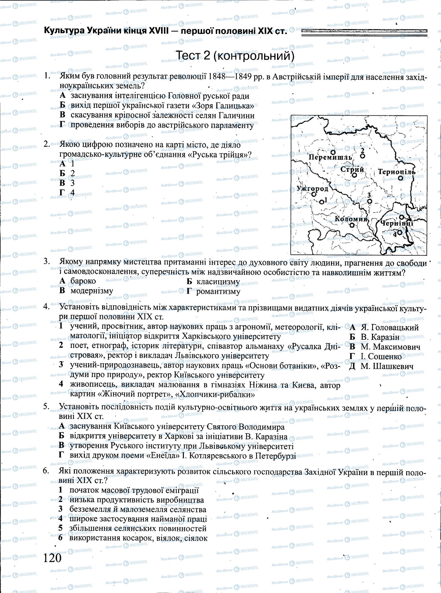 ЗНО Історія України 11 клас сторінка 120