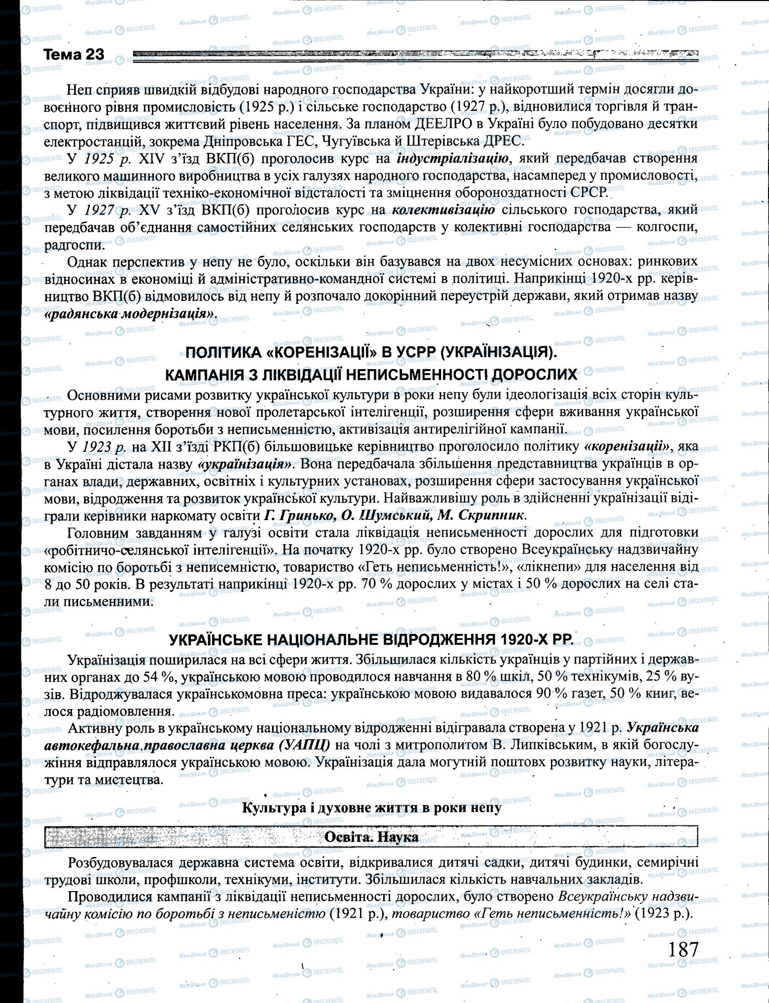 ЗНО Історія України 11 клас сторінка 187