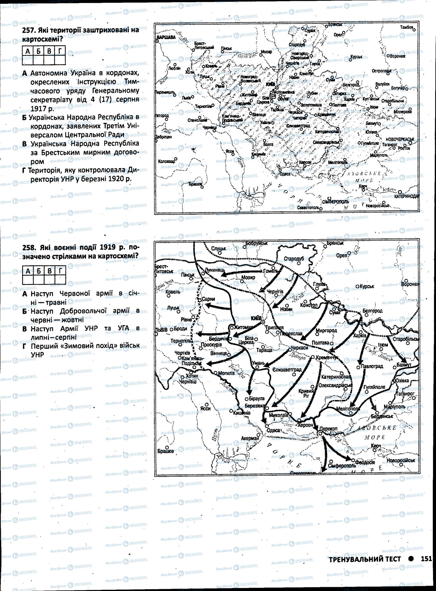 ЗНО Історія України 11 клас сторінка 151