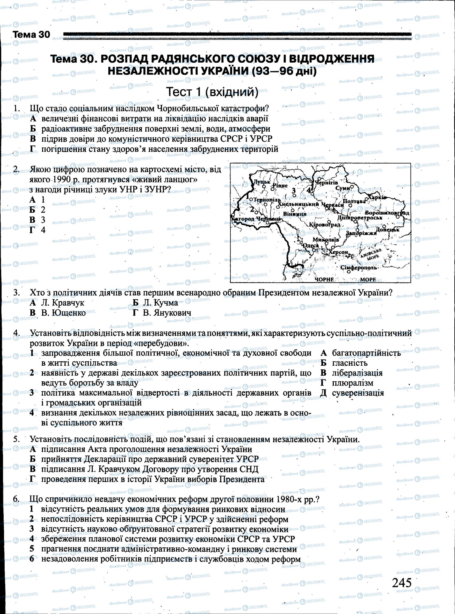 ЗНО Історія України 11 клас сторінка 245