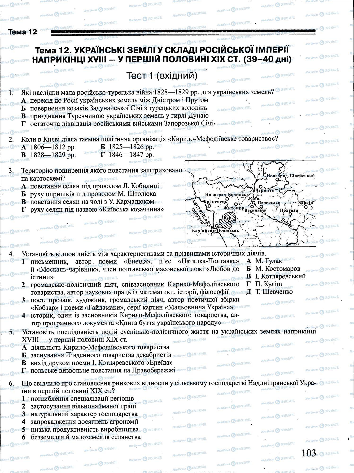 ЗНО Історія України 11 клас сторінка 103