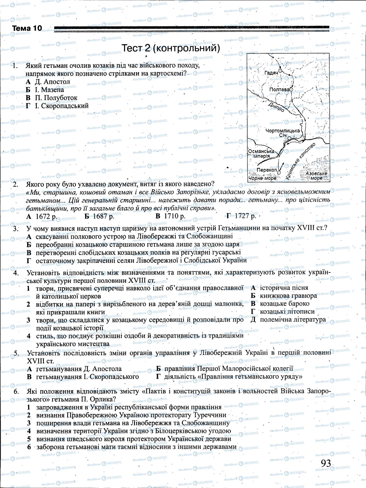 ЗНО Історія України 11 клас сторінка 093