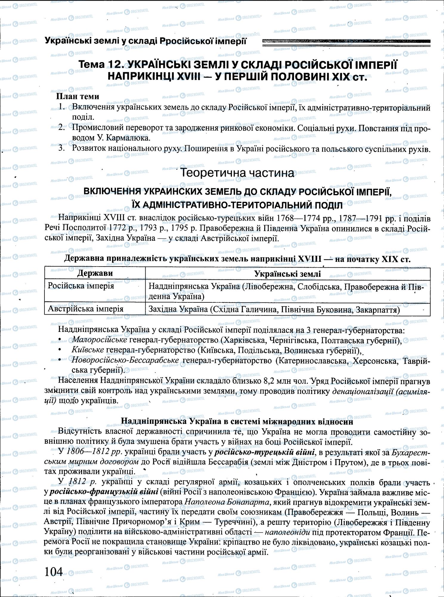 ЗНО Історія України 11 клас сторінка 104