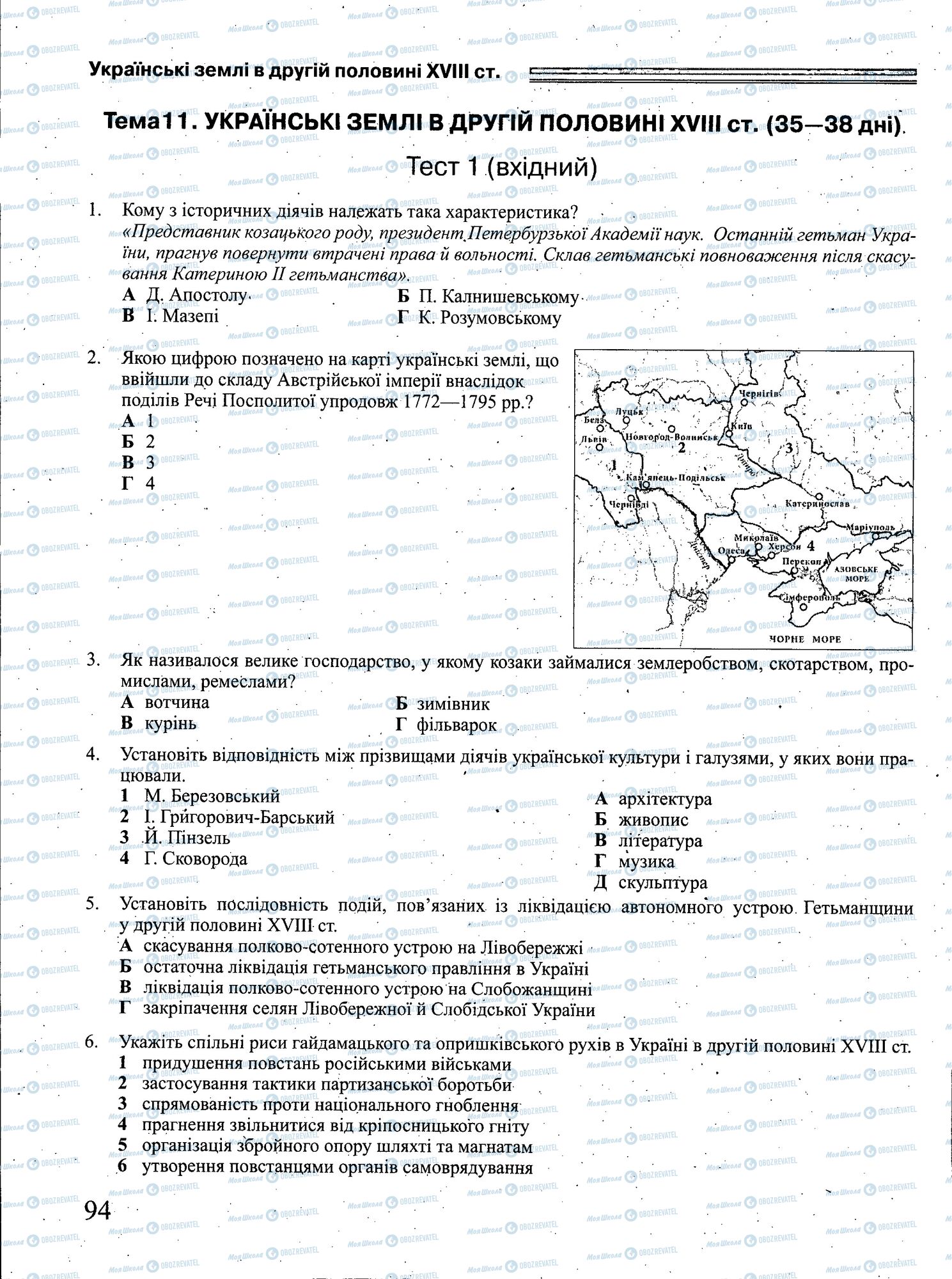 ЗНО Історія України 11 клас сторінка 094