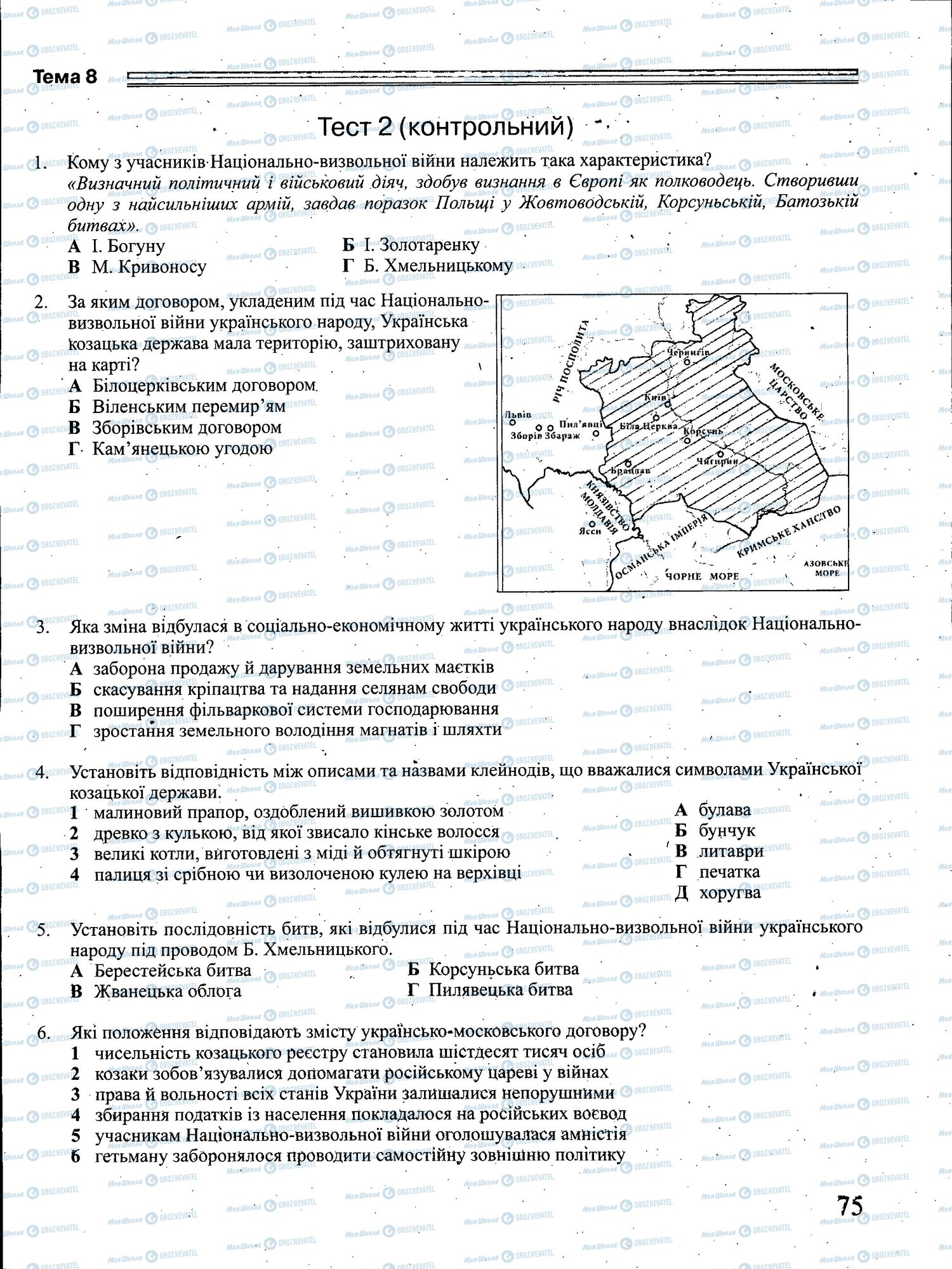 ЗНО История Украины 11 класс страница 075
