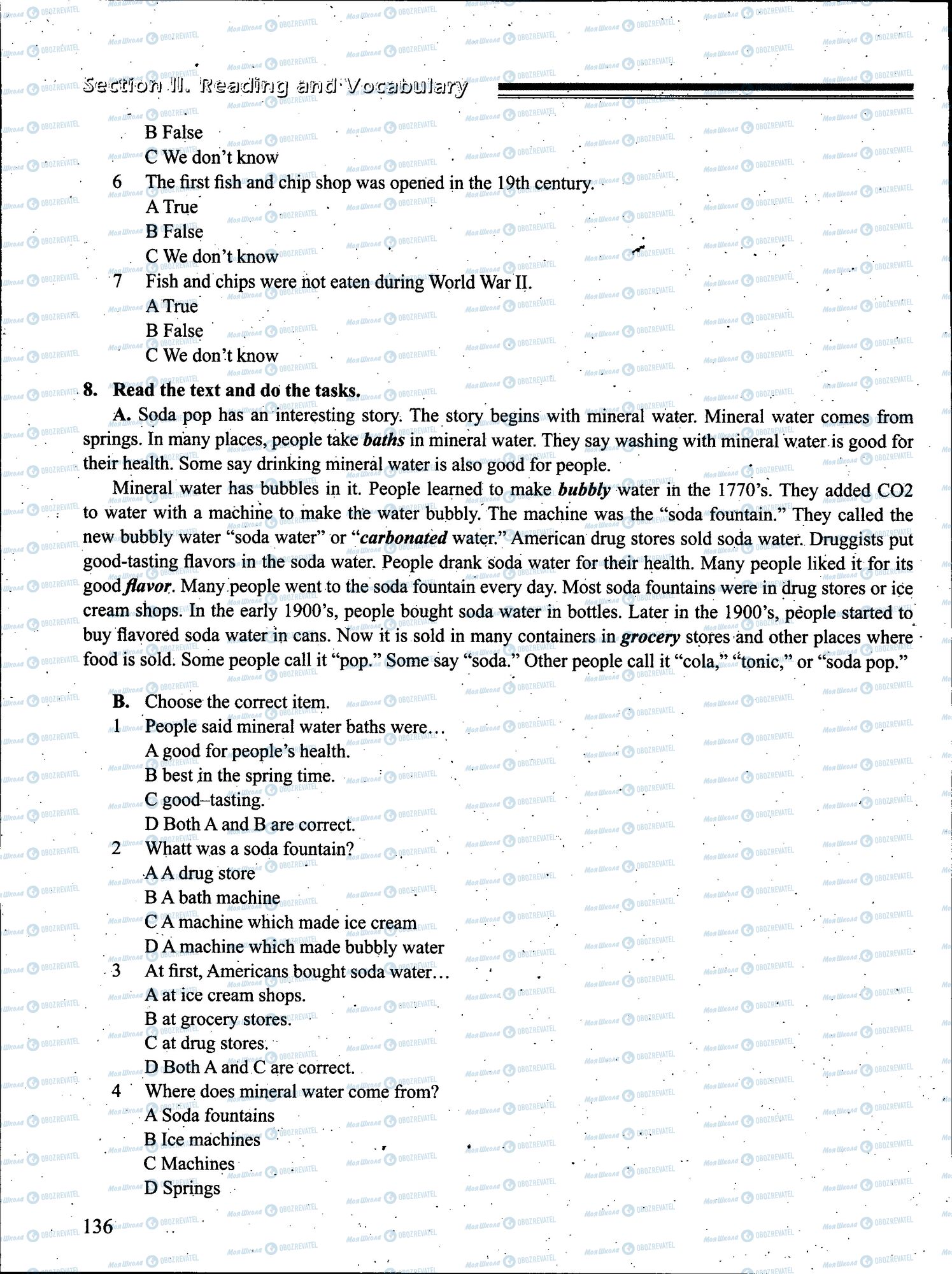 ЗНО Английский язык 11 класс страница 136