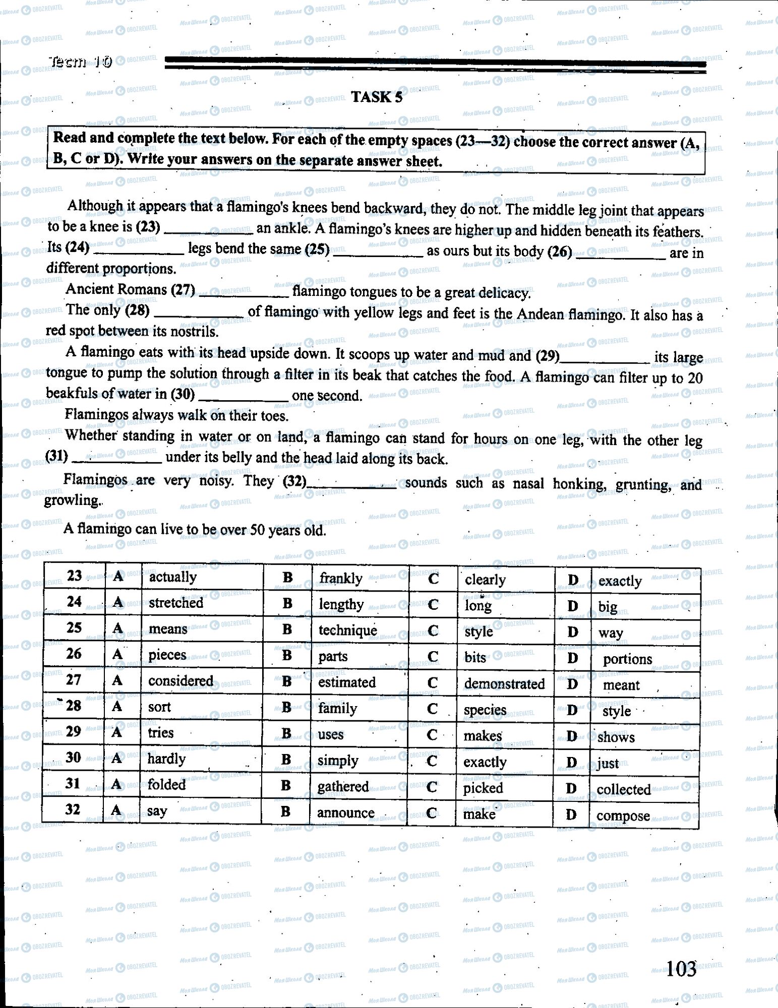 ЗНО Английский язык 11 класс страница 103