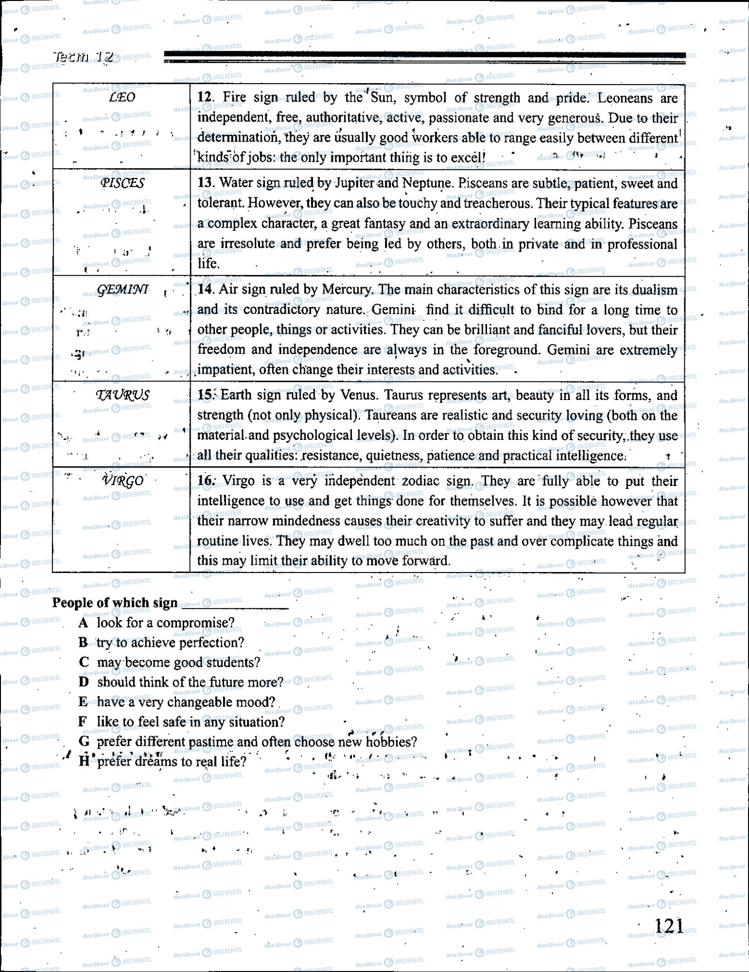 ЗНО Англійська мова 11 клас сторінка 117