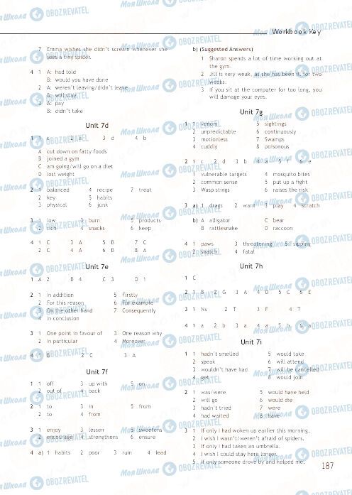ГДЗ Английский язык 9 класс страница 187