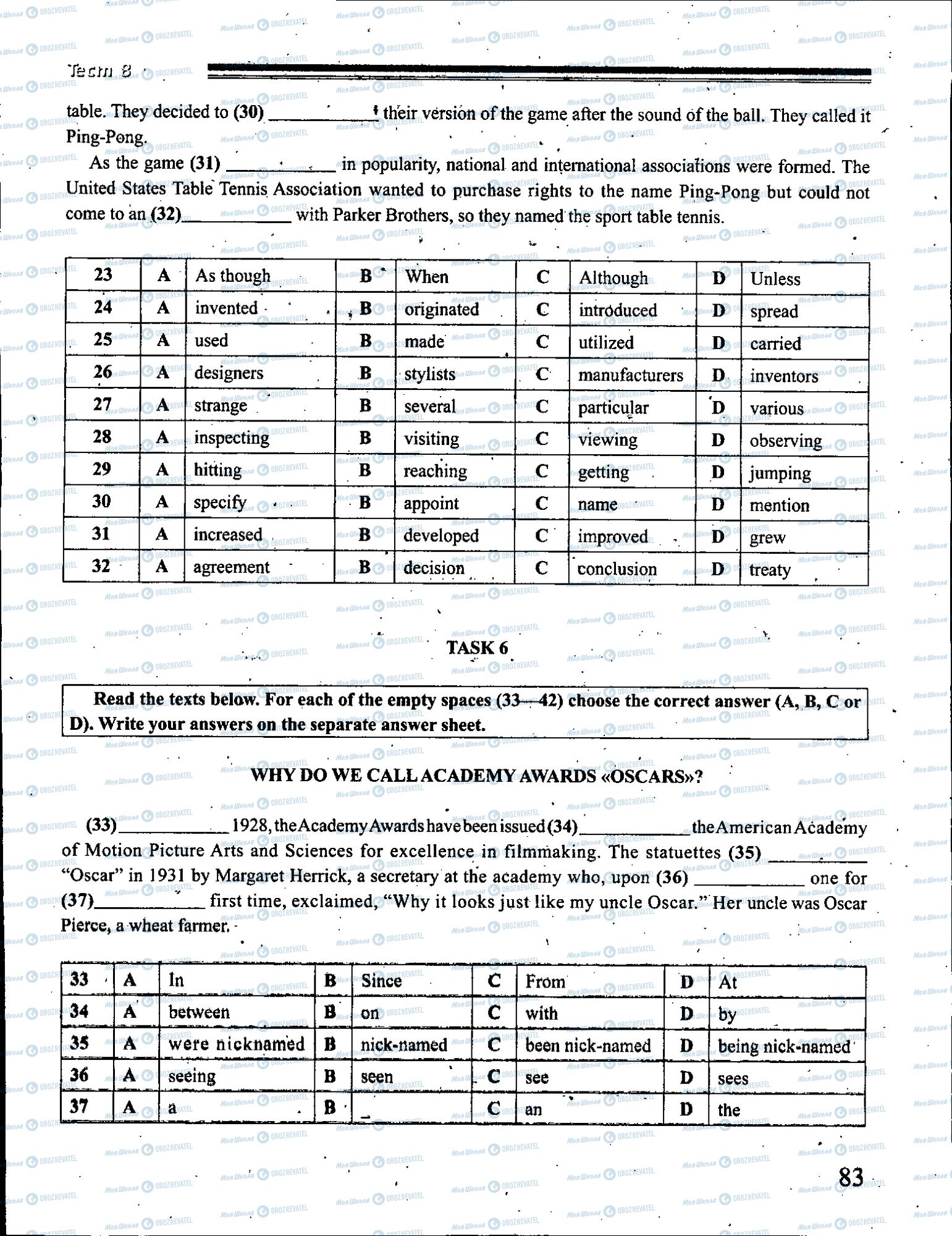 ЗНО Английский язык 11 класс страница 083