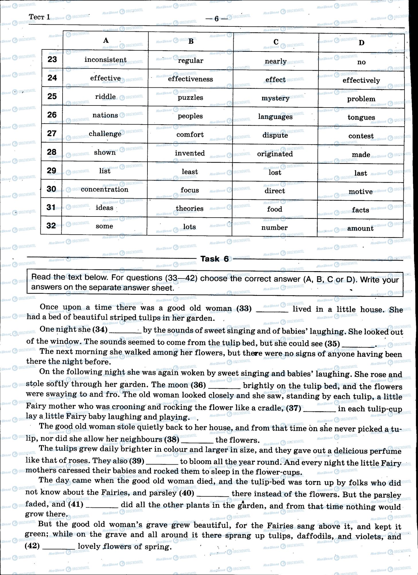 ЗНО Англійська мова 11 клас сторінка 006