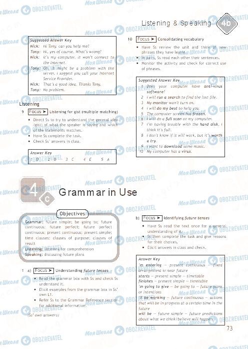ГДЗ Англійська мова 9 клас сторінка 73