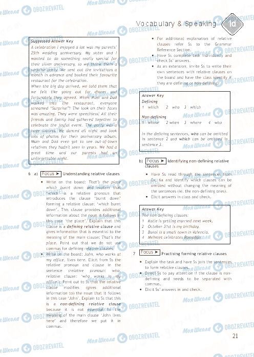 ГДЗ Англійська мова 9 клас сторінка 21