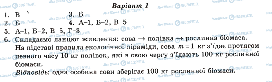 ГДЗ Біологія 11 клас сторінка 11