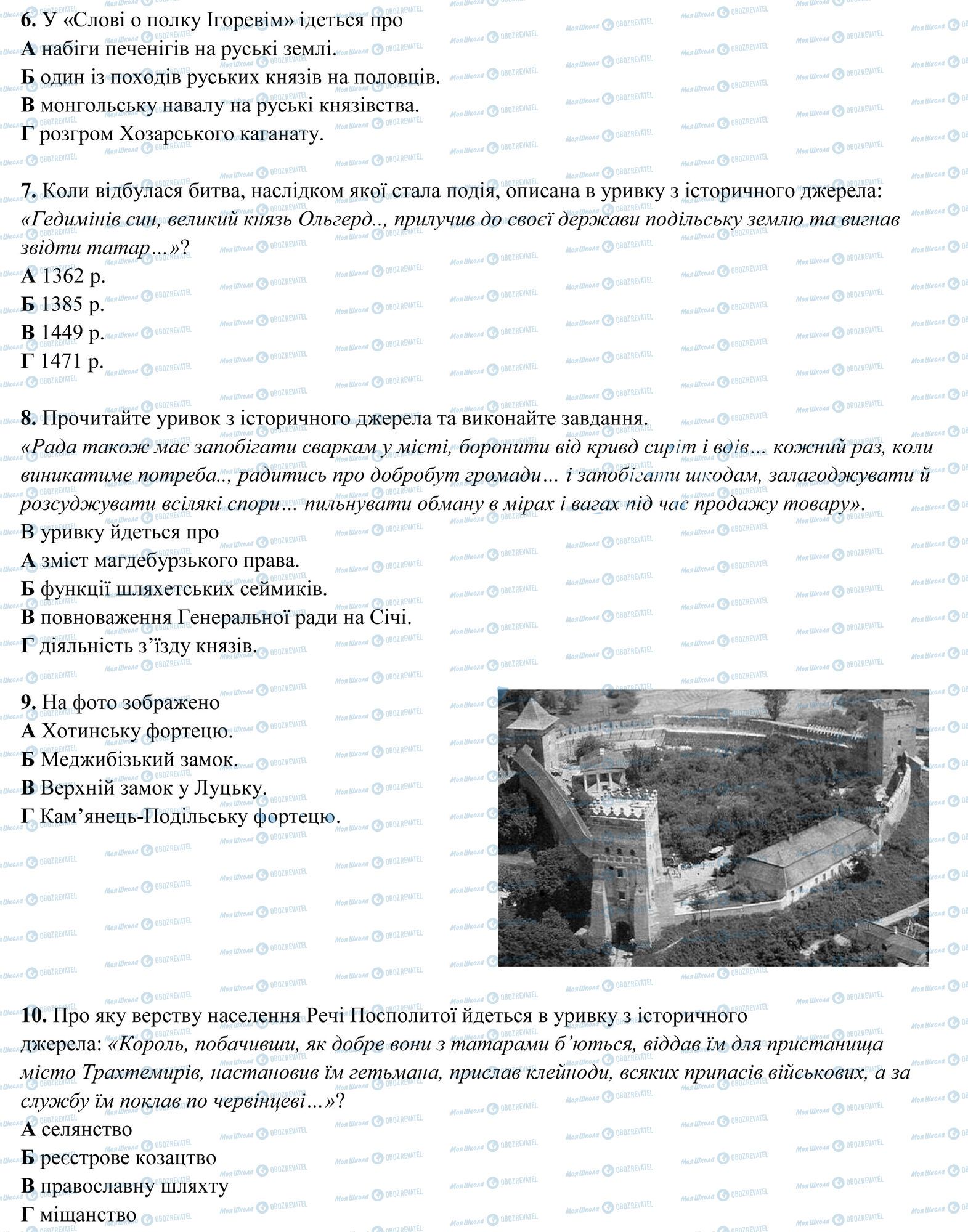 ЗНО Історія України 11 клас сторінка 2