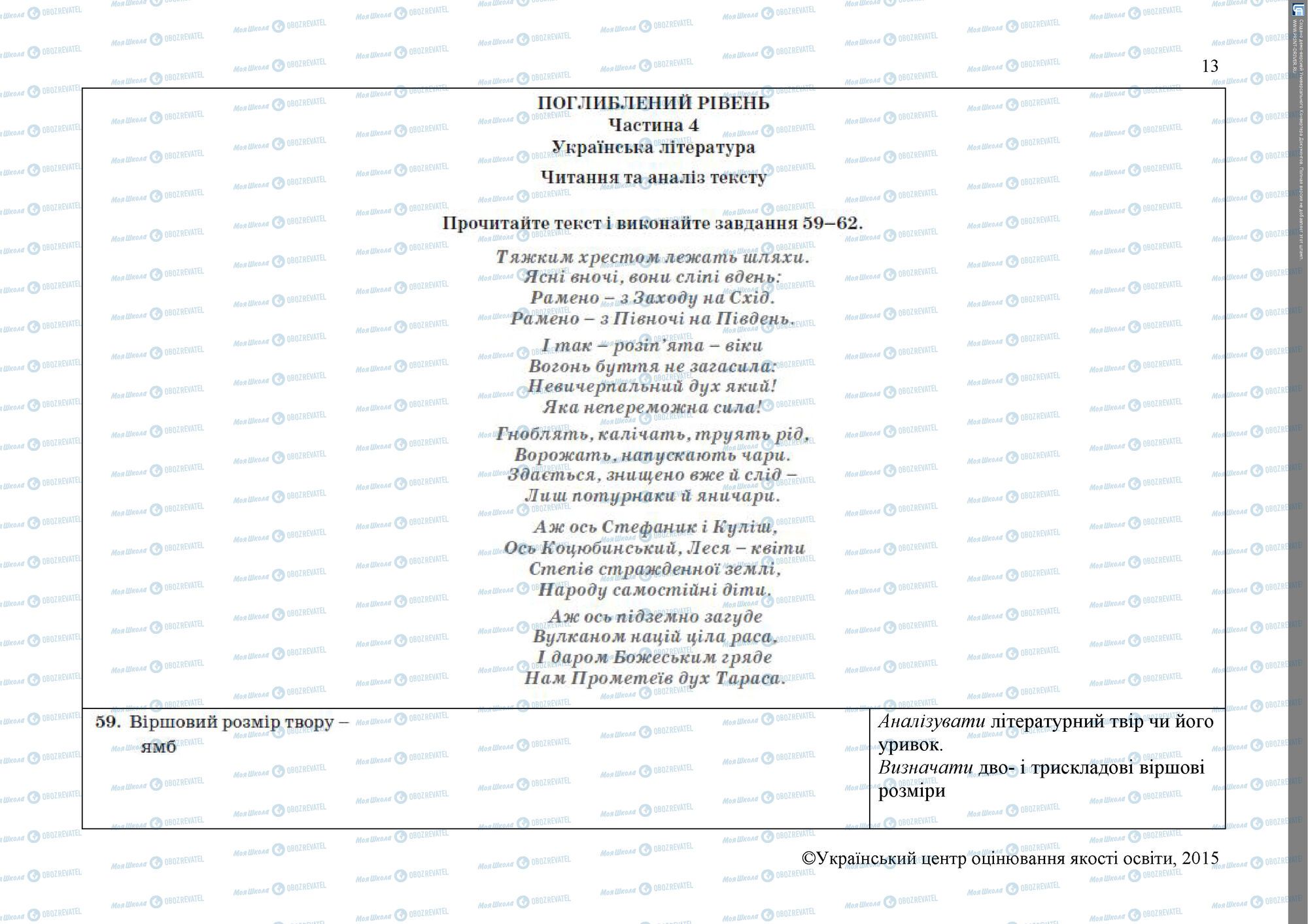 ЗНО Українська література 11 клас сторінка 13
