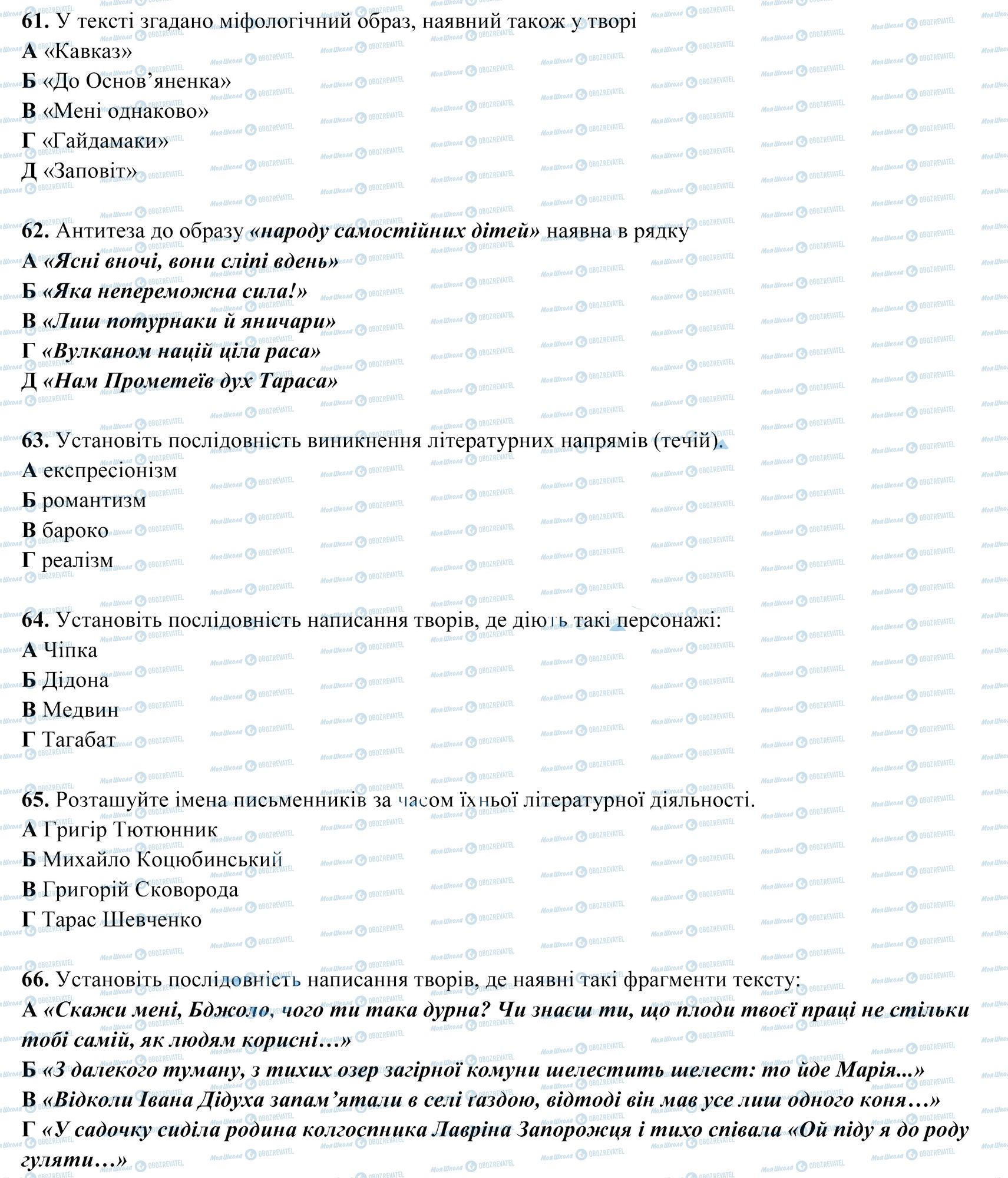 ЗНО Укр мова 11 класс страница 16