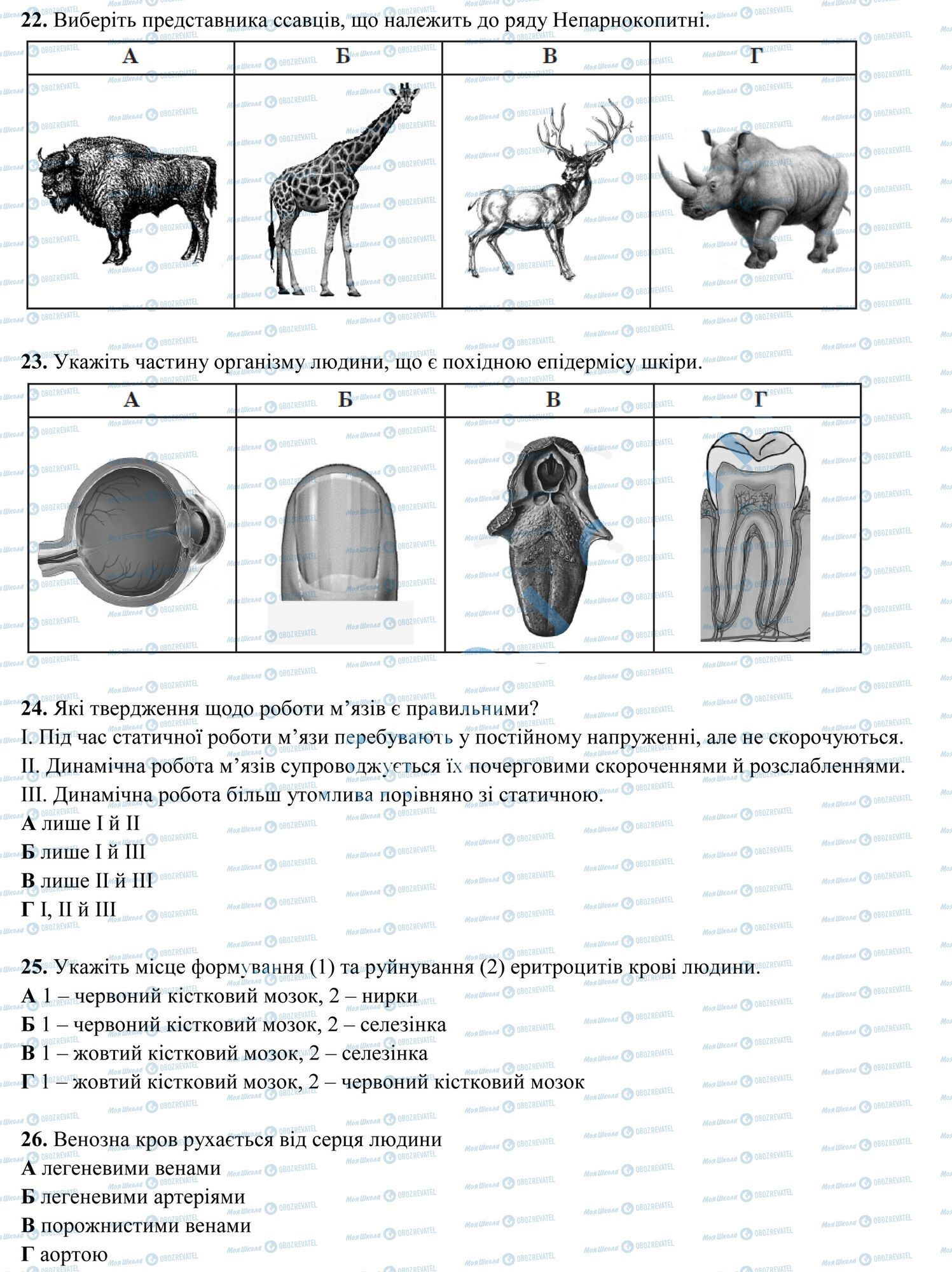 ЗНО Біологія 11 клас сторінка 5