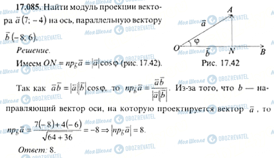 ГДЗ Алгебра 11 клас сторінка 17.085