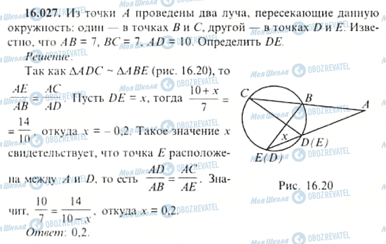 ГДЗ Алгебра 11 класс страница 16.027