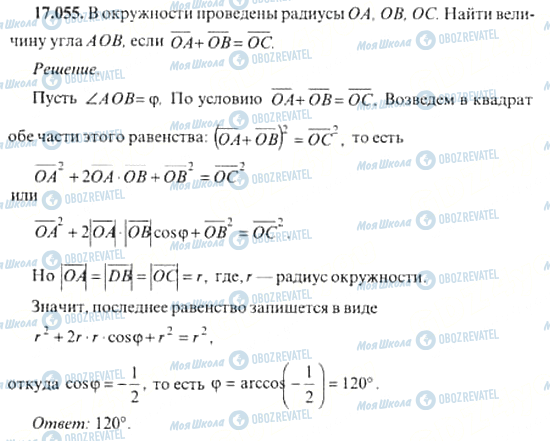 ГДЗ Алгебра 11 класс страница 17.055