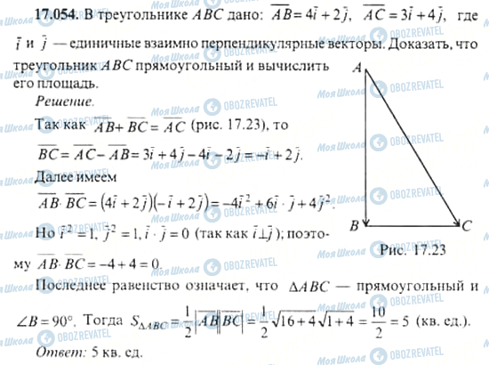 ГДЗ Алгебра 11 клас сторінка 17.054