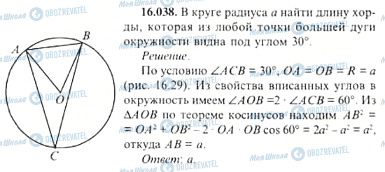 ГДЗ Алгебра 11 класс страница 16.038