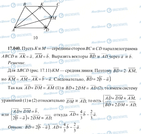 ГДЗ Алгебра 11 клас сторінка 17.040