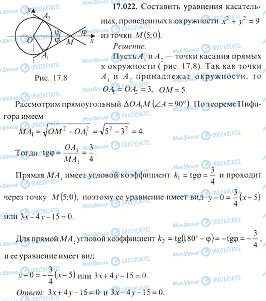 ГДЗ Алгебра 11 клас сторінка 17.022