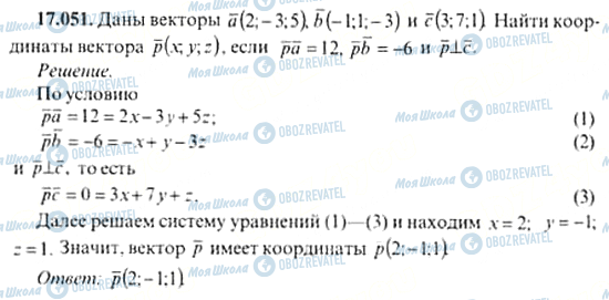 ГДЗ Алгебра 11 клас сторінка 17.051