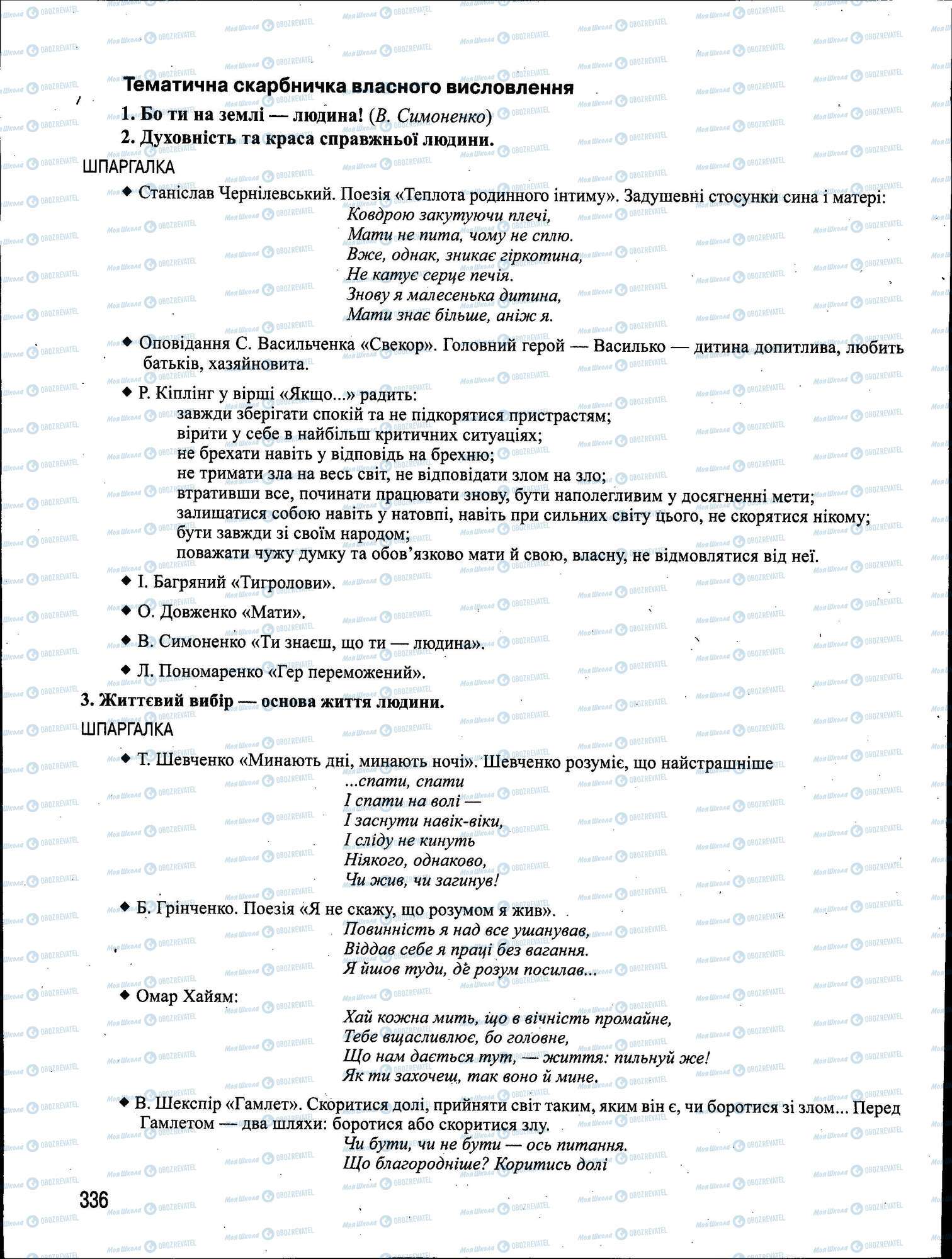 ЗНО Українська мова 11 клас сторінка 336