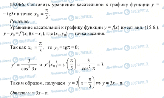 ГДЗ Алгебра 11 клас сторінка 15.066