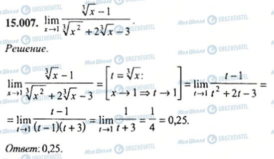 ГДЗ Алгебра 11 класс страница 15.007